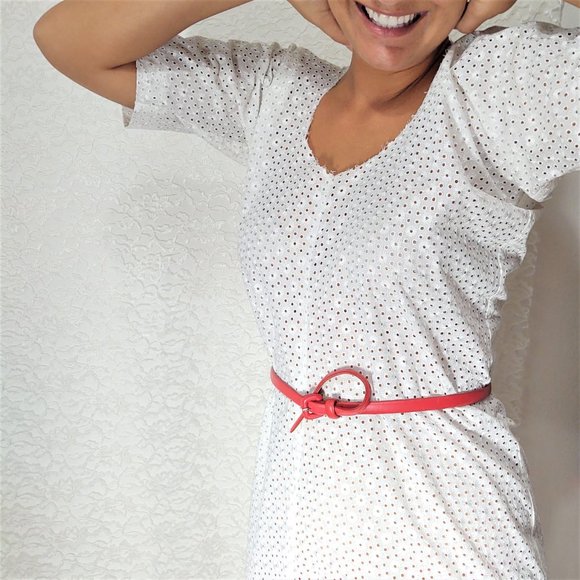 Summery Cottage Core Eyelet Midi Dress - Picture 4 of 9